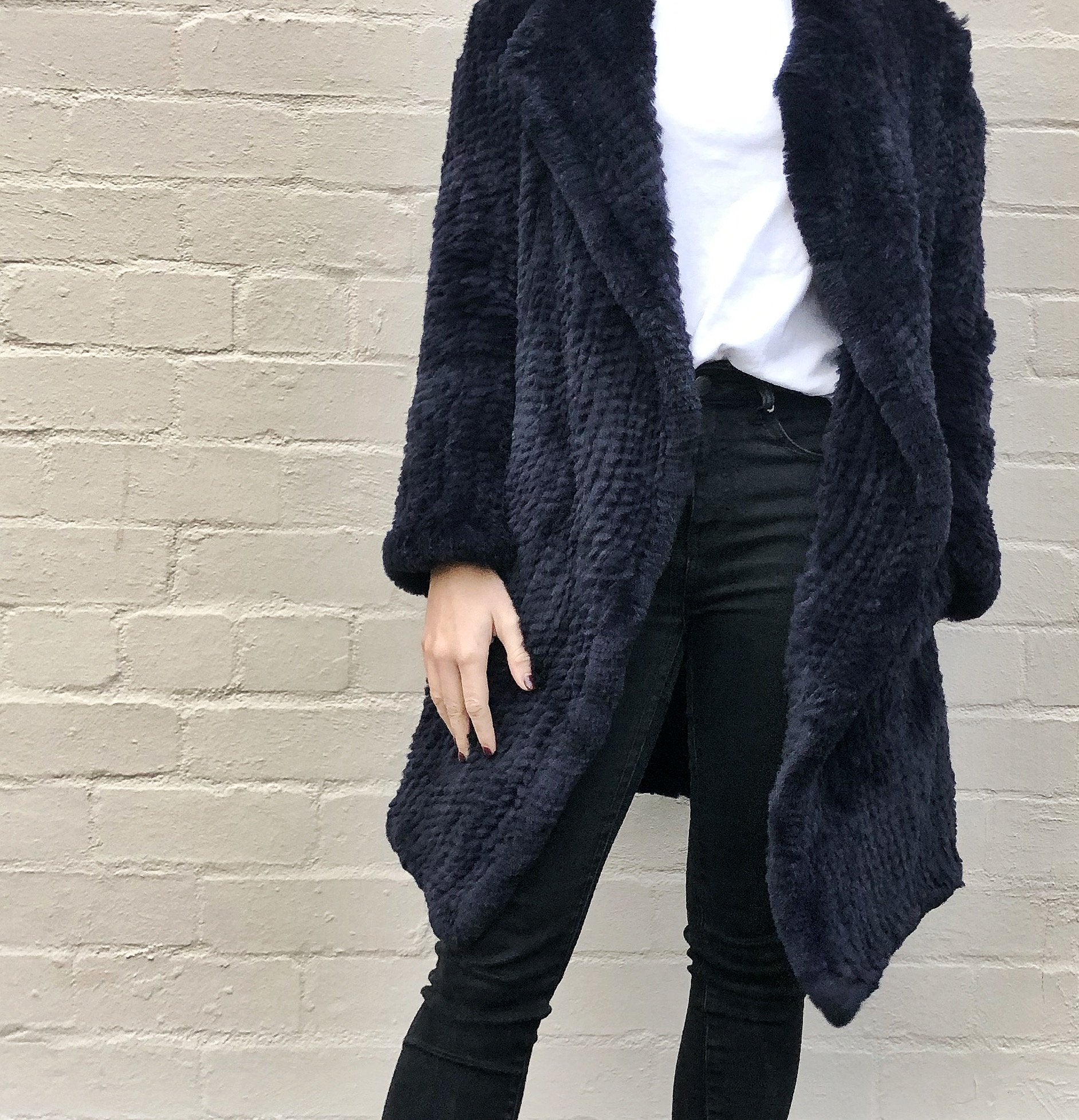 Furry teddy jacket top
