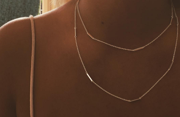 Multi bar deals necklace