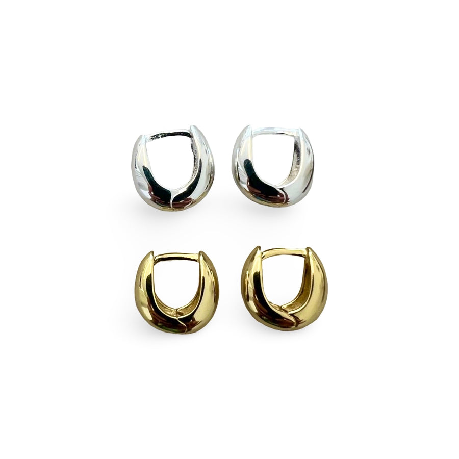Mini Chunky Teardrop Earrings