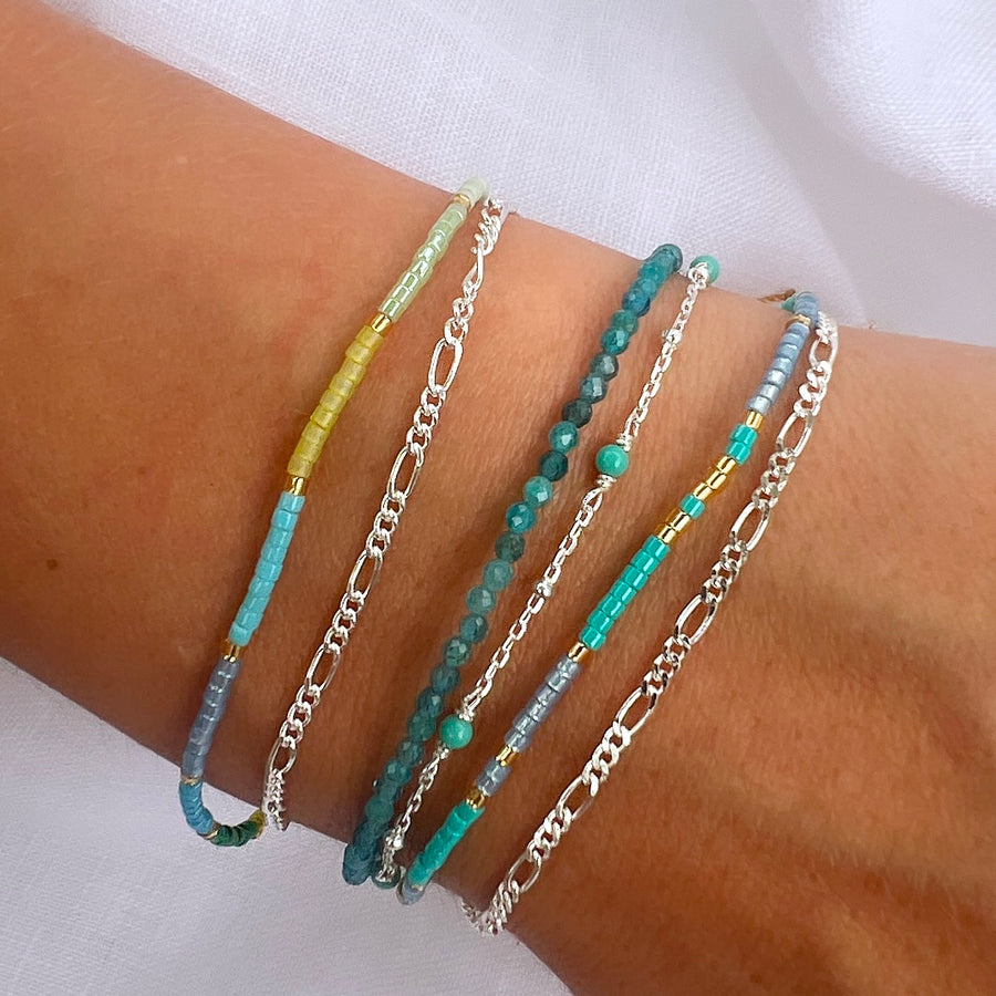 Beaded Cord Bracelet - Assorted Colours