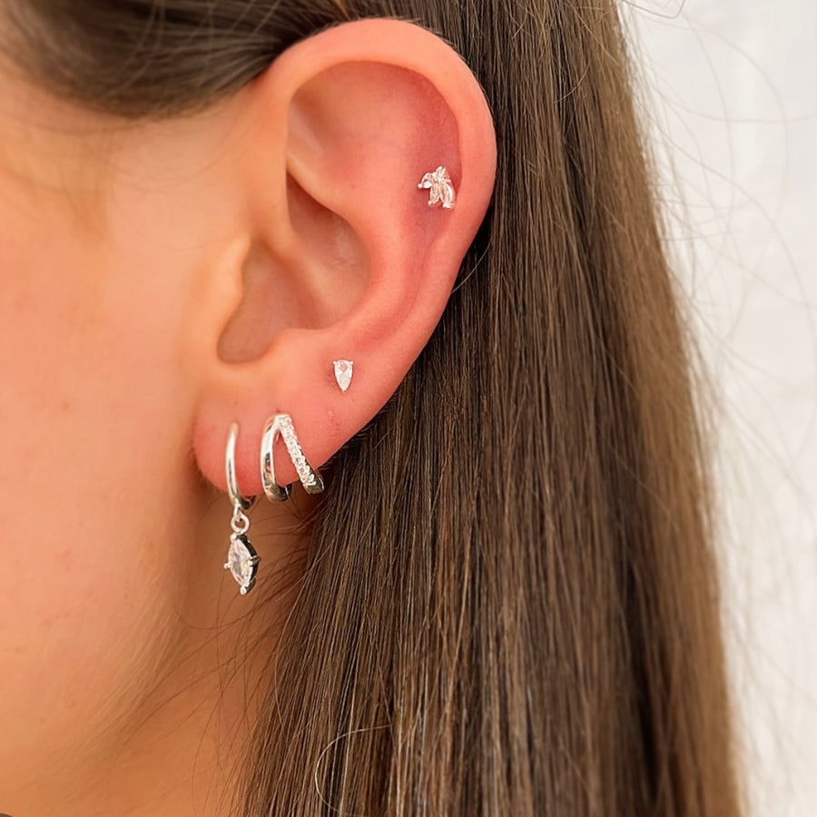 Duo Huggie - Gold or Silver