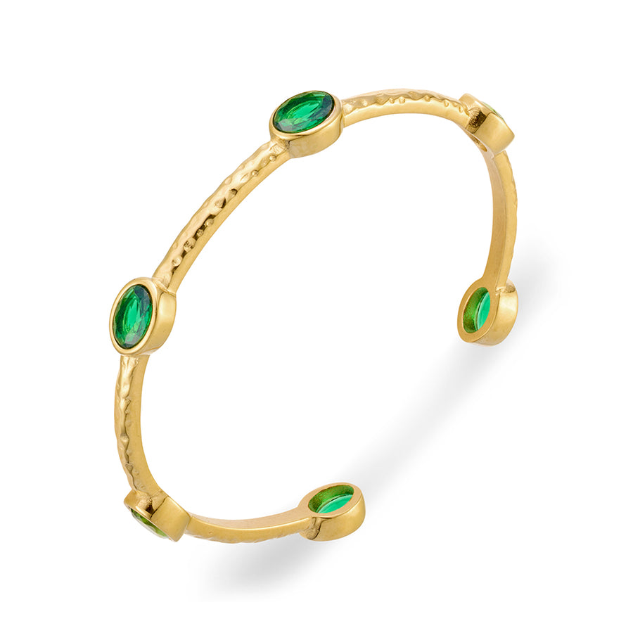 Emerald Crystal Cuff