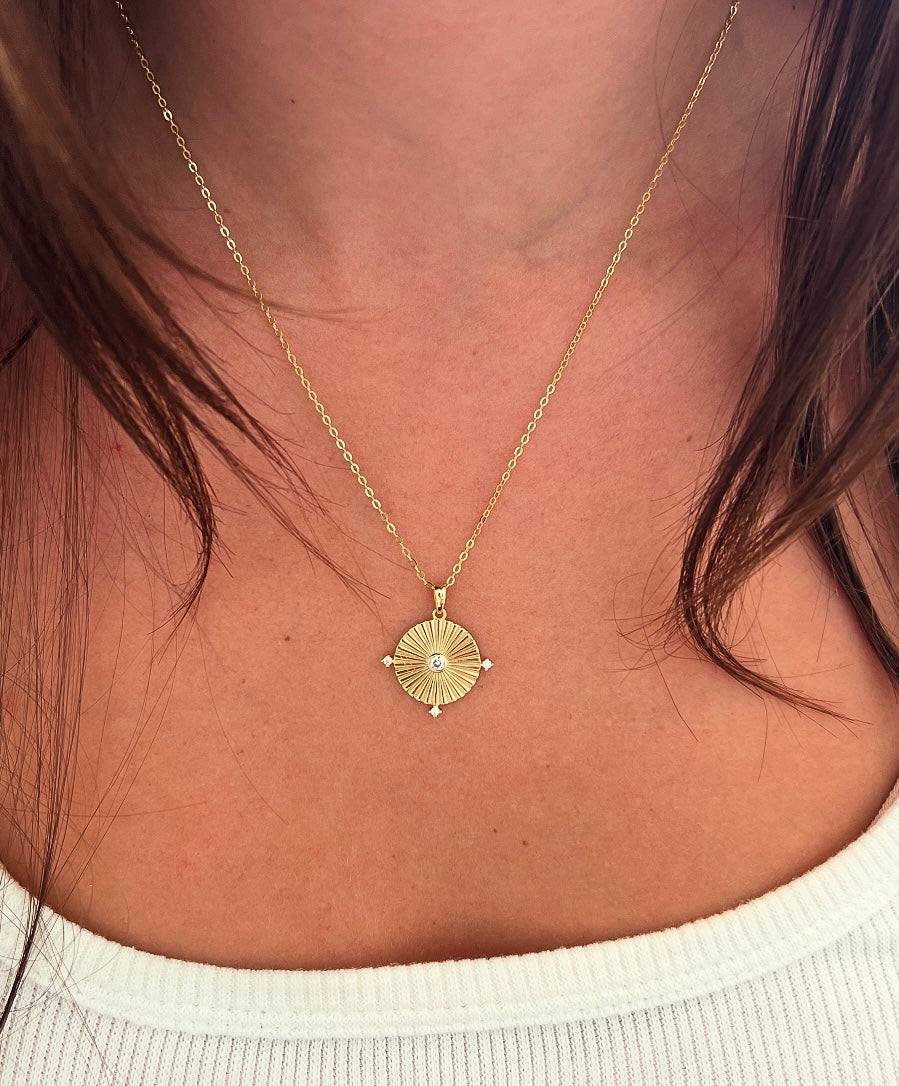 Halo Necklace - Gold or Silver