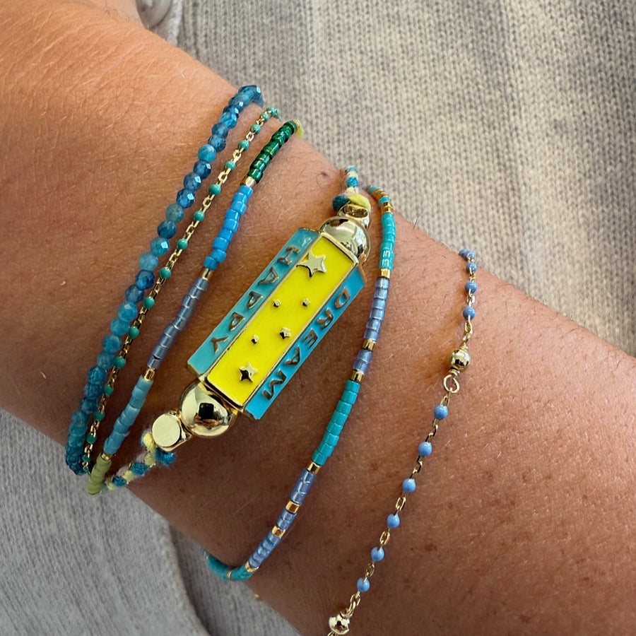 BRIGHT Assorted Cord & Enamel Bracelet