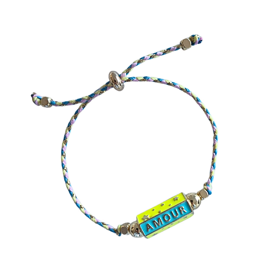 BRIGHT Assorted Cord & Enamel Bracelet