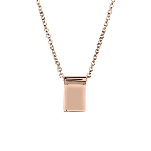 Petite Tile Necklace - Gold, Silver or Rose Gold