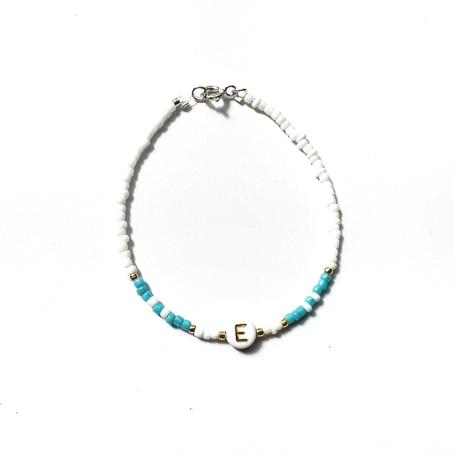 Azure Petite Letter Bracelet