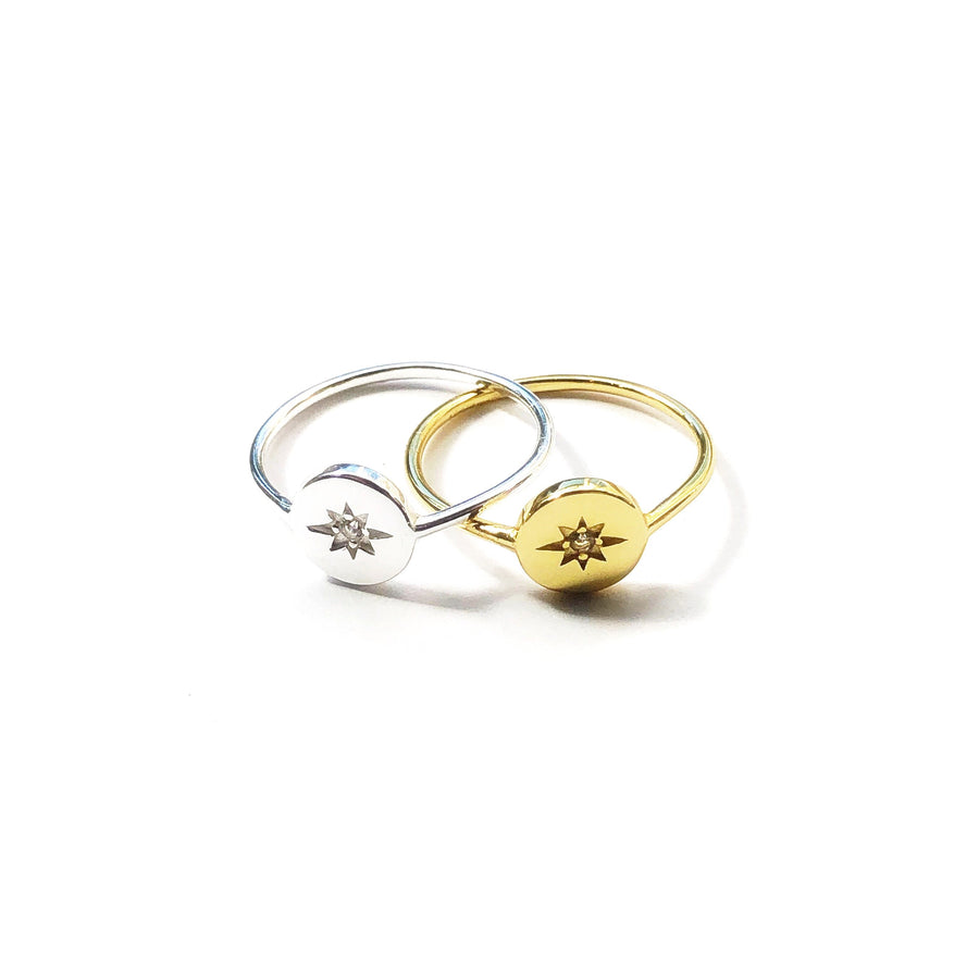 Halo Ring - Silver or Gold