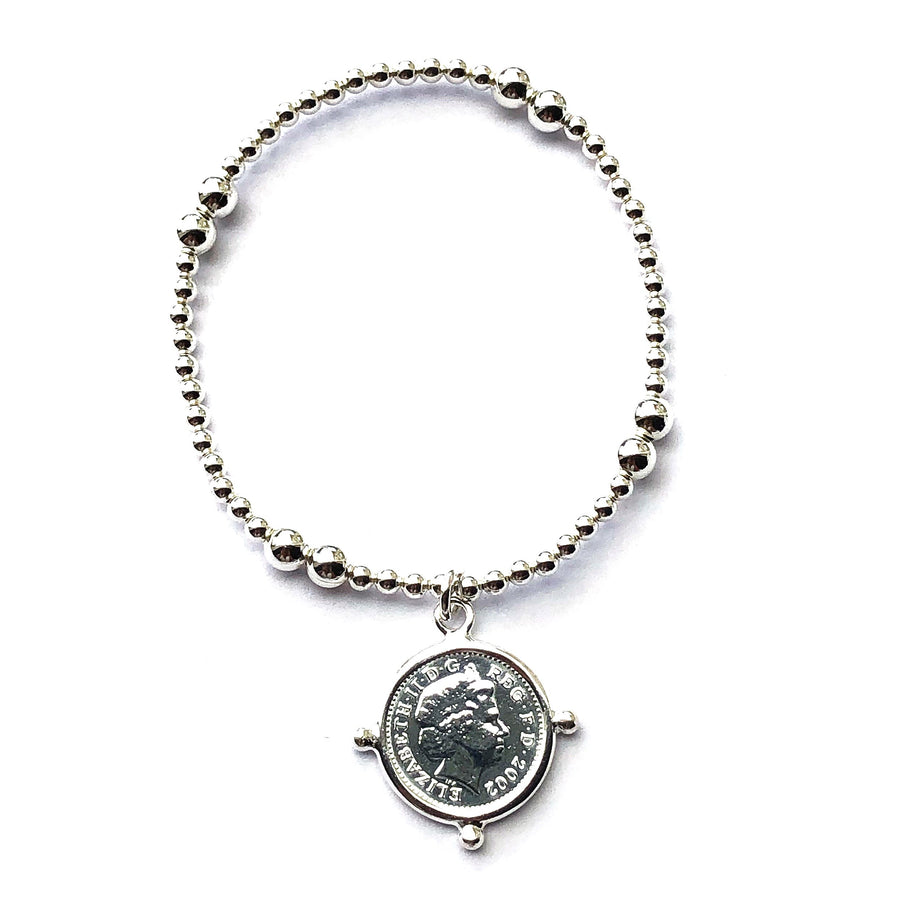 Ball Bracelet with Coin